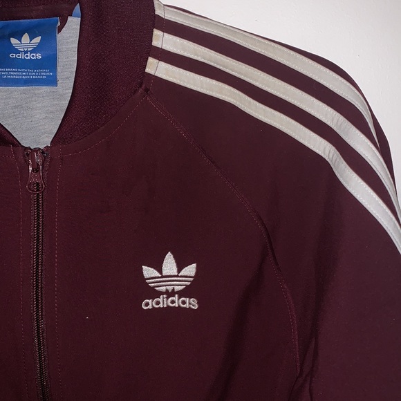 Maroon Adidas jacket from Champs - Picture 4 of 5
